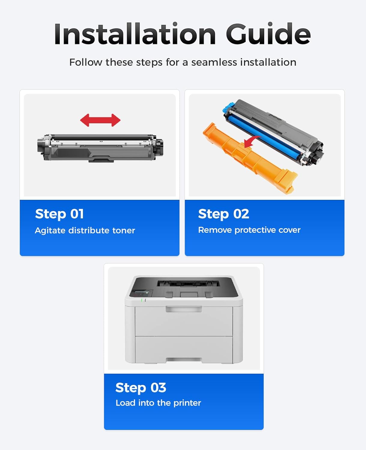 TN229XL Toner Cartridge Set 4-Pack Replacement for Brother TN-229XL TN229 XL MFC-L3720CDW MFC-L3780CDW HL-L3220CDW HL-L3280CDW HL-L3300CDW HL-L3295CDW L8245CDW MFC-L8395CDW L3765CDW Printer Ink Black