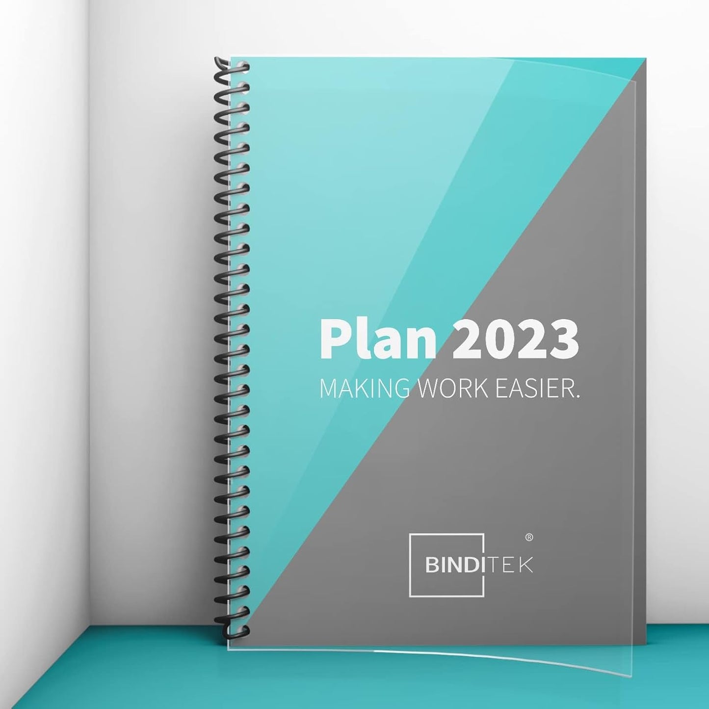 Binditek 50 Pack Plastic Spiral Binding Coils, 32mm (1-1/4"), 280 Sheet Capacity, 4:1 Pitch, Black, 48 Loops, for Letter Size, for Students and Coworkers