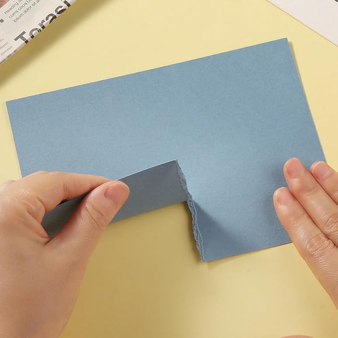 50 Sheets Blank Cardstock Paper 250 GSM Thick Heavy Cards Stock for DIY Art Projects, Card Making, Postcards, Greeting Cards, Birthday Party, Wedding Invitations (Dusty-Blue, 3x5 inches)