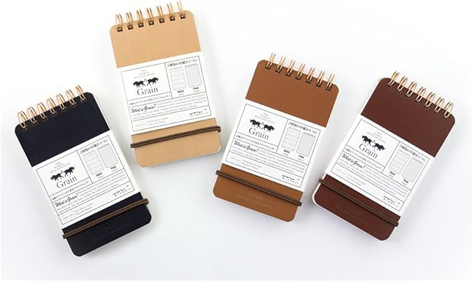 DESIGNPHIL Midori 11799006 Notepad WM Ring Memo Grain Dark Brown