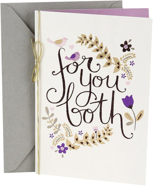 Hallmark Anniversary Greeting Card for a Couple (Birds and Flowers)