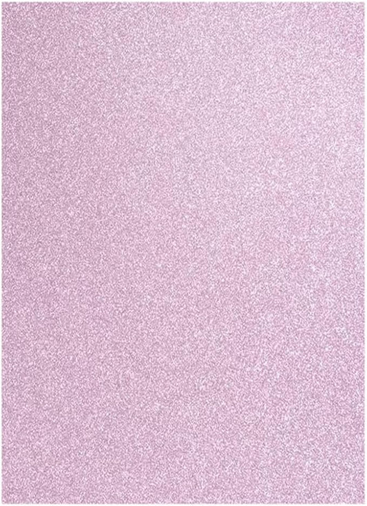Baisunt 20 Sheets Pink Glitter Cardstock Paper for DIY Art Project, Scrapbook, Birthday Wedding Party Decoration 250GSM(8x12 In, Non Adhesive)