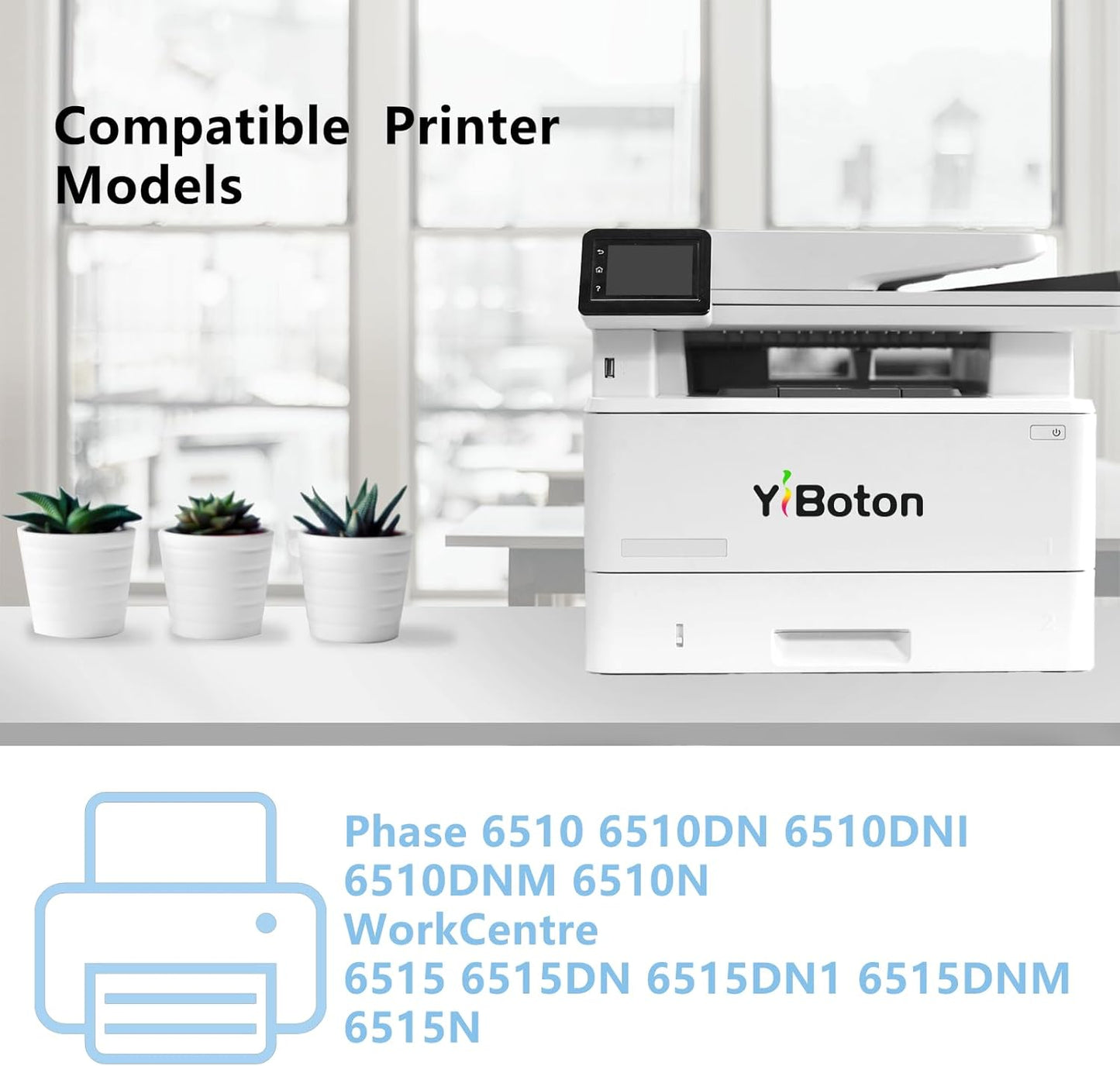 Phaser 6510 Workcentre 6515 Drum Unit Cartridge Replacement for Xerox 108R01417 108R01418 108R01419 108R01420 Imaging Unit Compatible for Xerox Phaser 6510 WorkCentre 6515 Printer Drum