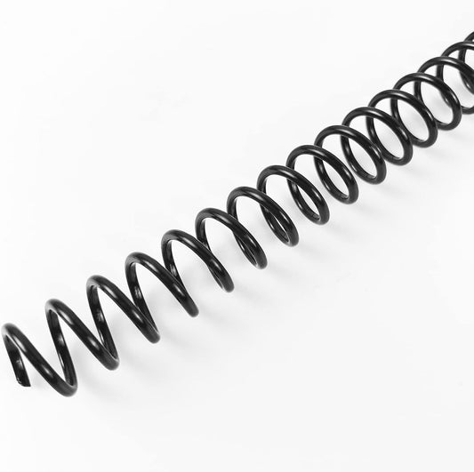 Binditek 100 Pack Plastic Spiral Binding Coils, 10mm(3/8"), 75 Sheet Capacity, 4:1 Pitch, Black, 48Loops, for Letter Size, for Students and Coworkers