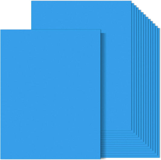 MixTeach 100 Sheets Sea Blue Cardstock 8.5 x 11 Inch Thick Cardstock Paper, 250gsm/92lb Double Sided Sea Blue Cardstock Printer Paper for Cards Making Crafts Scrapbook Invitations Drawing Printing