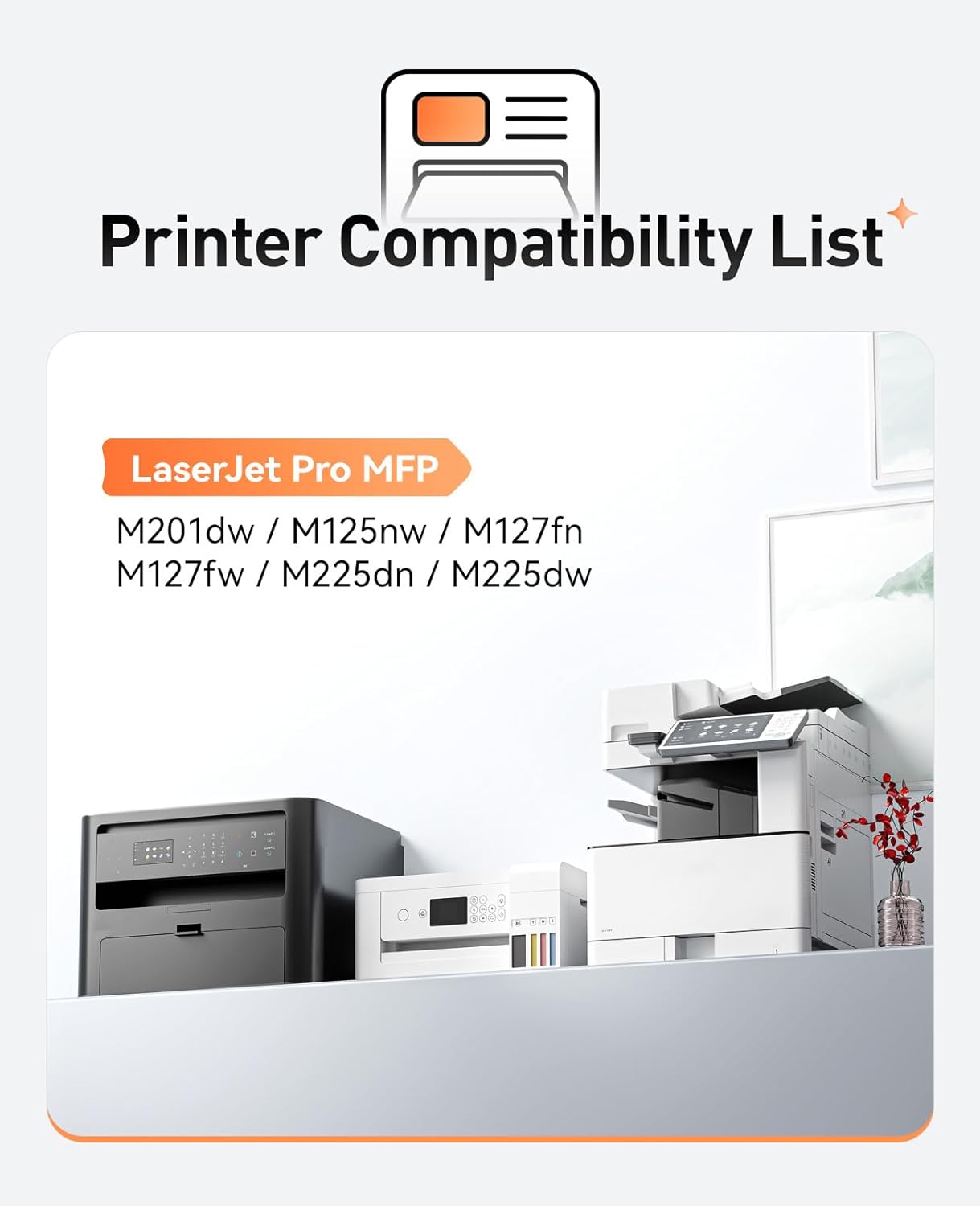 83A Black Toner Cartridge 2-Pack Replacement for HP 83A CF283AD CF283A Compatible HP Laserjet Pro MFP M125a M125rnw M125nw M127fn M127fp M127fw M225dn M225dw M201dw M201n M125 M127 M225 M201 Printer