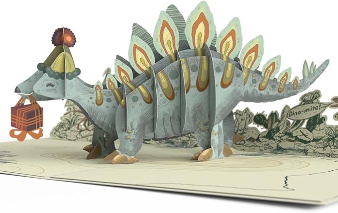 Lovepop Birthday Pop-Up Card for Her, Him, Men, Women - 3D Animal Greeting Cards - You F*cking Fossil - 5" x 7" - Blank Notecard & Envelope Included