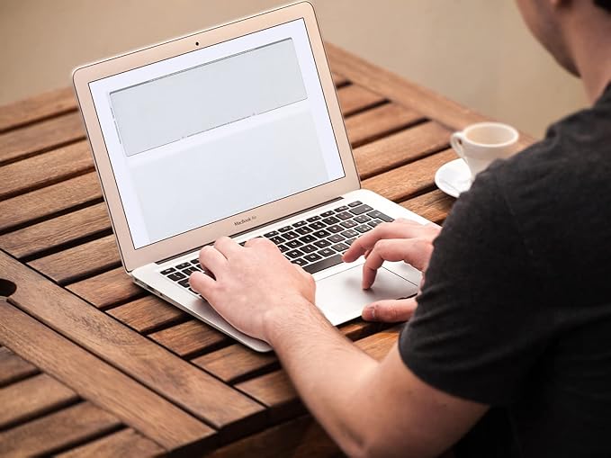 Compuchecks Check on Top Blank Check Paper - 1000 Pack, Quick-Books & Laser Printer Compatible - Security Business Checks with Voucher - 8.5" x 11" Blue Pinstripe