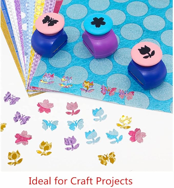 Baisunt 20 Sheets Blue Glitter Cardstock Paper for DIY Art Project, Scrapbook, Birthday Wedding Party Decoration 250GSM(8x12 In, Non Adhesive)