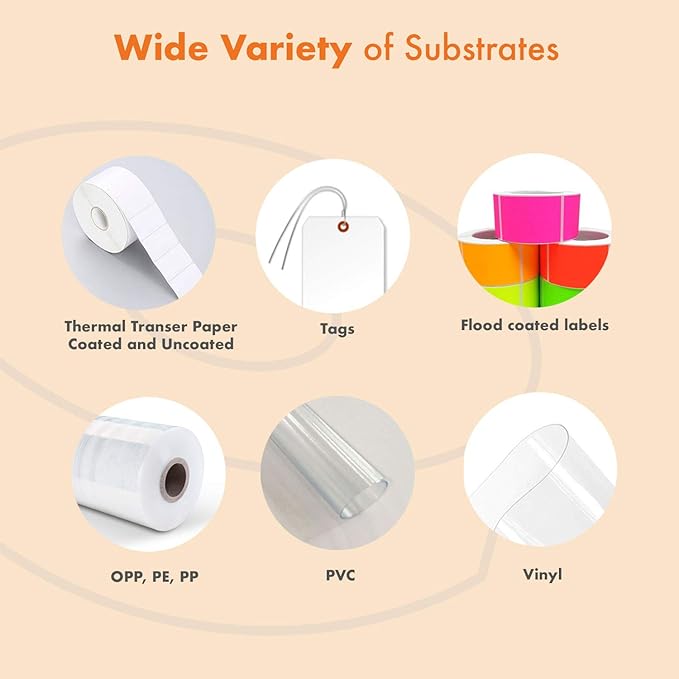 24 Rolls Wolfbarco 3.5" x 1476' (89mm x 450m) Black Premium Resin-Enhanced Wax Thermal Transfer Ribbon Compatible with Zebra,TEC, INTERMEC,Citizen,TSC,GODEX,ARGOX Printers