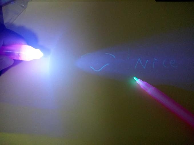 Invisible Ink Pen with UV Light Secret Message Pen Spy Pens Magic Invisible Markers Classroom Gifts for Students, Party Favors for Kids 8-12, Goodie Bag Stuffers for Kids