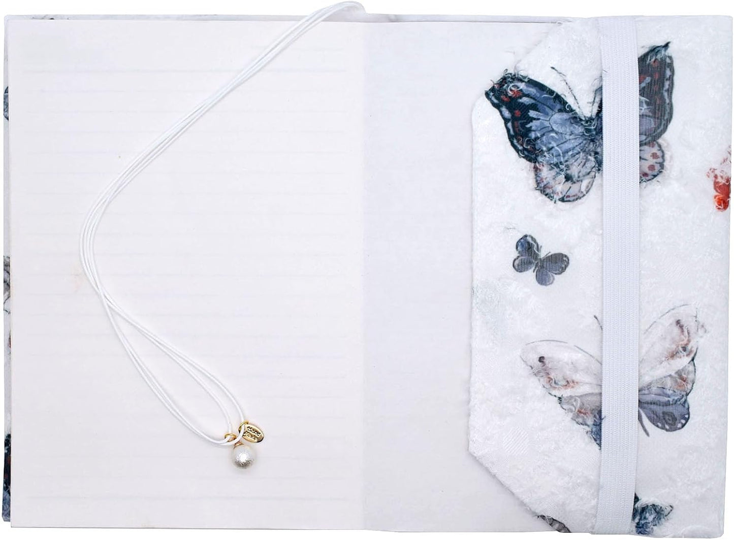 BLBMH Book Covers for Paperbacks Book Cover for Privacy Fit for 5.5x8.5 inch Adjustable Book Jacket Cover for Diary Books Fabric Softcover Protector for Notebook Book Lovers Gifts - Butterfly A 8.5in