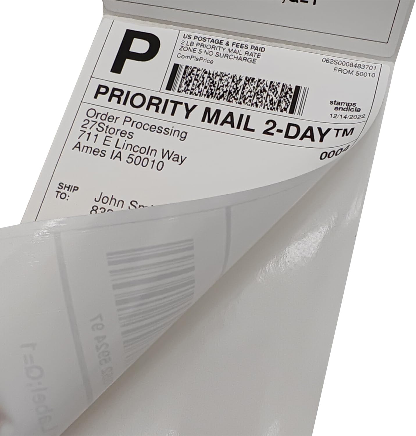 4x6 (100x150mm) Fanfold Direct Thermal Shipping Labels (8 Stacks | 4000 Labels)