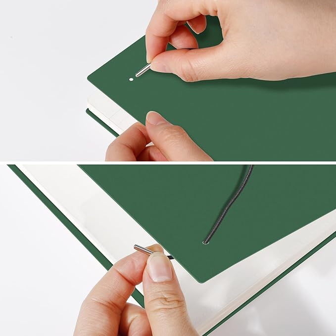 AHGXG Graph Paper Notebook - Spiral Notebook Journal 7.6" x 10", B5 Large Graph Notebook, 140 Pages, 100 gsm Thick Grid Paper, Waterproof Plastic Cover, for School Writing Engineering, Green