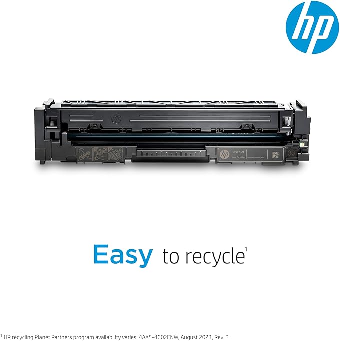 HP 206X Black High-yield Toner Cartridge | Works with HP Color LaserJet Pro M255, HP Color LaserJet Pro MFP M282, M283 Series | W2110X, Pack of 1, Black