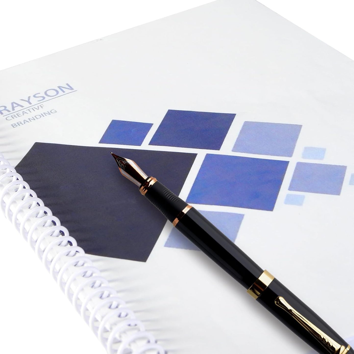 Rayson 1/2" Plastic Spiral Binding Coil, 95 Sheets Capacity, 4:1 Pitch 12.7mm White Coil Binding Spines for Business and Educational Purposes, Pack of 100