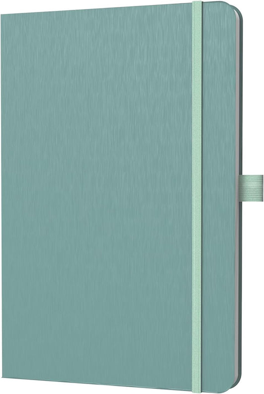 A5 Lined Journal Notebook, 7mm College Ruled Notepad, Journaling for Writing, Work, School, Travel and Note Taking, Hardcover 160 Pages (80 Sheets) 5.79 x 8.3 inches (Midnight Green)