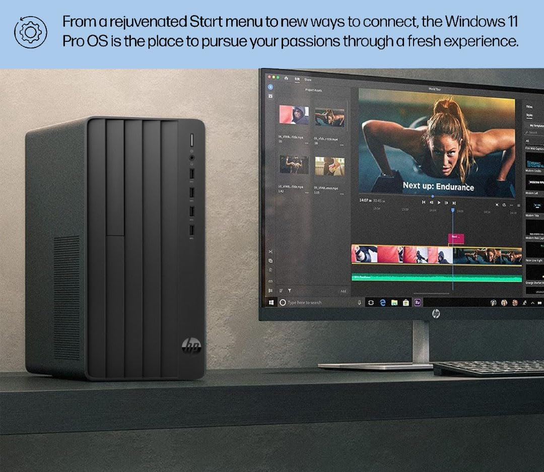 HP Pro Tower 290 G9 Business Desktop, 13th Gen Intel 4-Core Processor (Beats Core i7-9700), 32GB RAM, 2TB PCIe SSD, 2-Monitor Support 4K, HDMI, VGA, Wi-Fi, Windows 11 Pro, Black