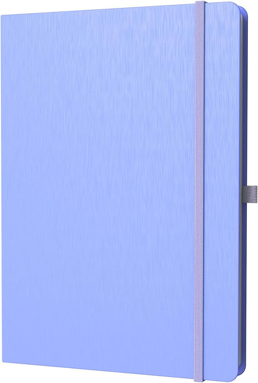 A4 Lined Journal Notebook, 8mm Ruled Notepad, Journaling for Writing, Work, School, Travel and Note Taking, Hardcover 160 Pages (80 Sheets) 8.27 x 11.6 inches (Cornflower Blue)