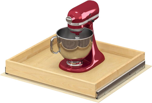 ALINE FURNITURE Pull Out Drawers for Cabinets Birch Wood, 24" W X 21" D Soft Close Slide Out Drawer for Kitchen Cabinets, Pull-Out Shelves, Sliding Shelf for Pantry Cabinet Organizer