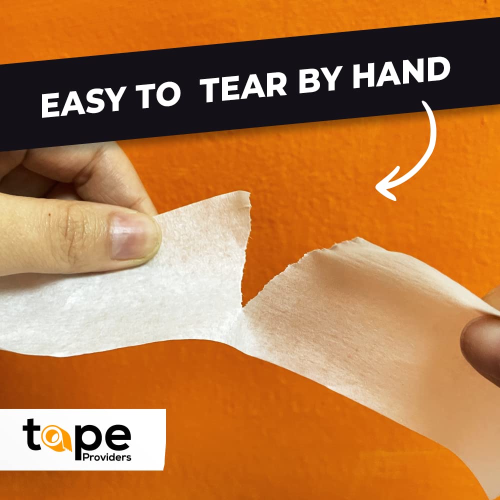 WOD MT5 Utility Grade Masking Tape, 1 inch x 60 yds. for Home or Office air-Dry Painting, Labeling, & Packing. Leaves no Residue