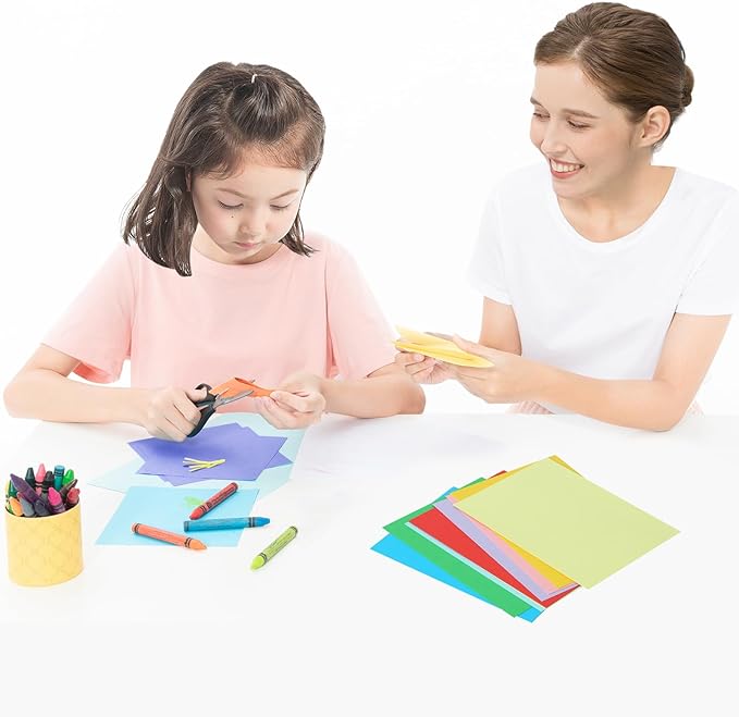 50 Packs Color Cardstock Paper Blank Colored 5x7 Cards, 250 GSM Thick Paper, for DIY Crafting, Greeting Cards Making, Invitations, making Postcards