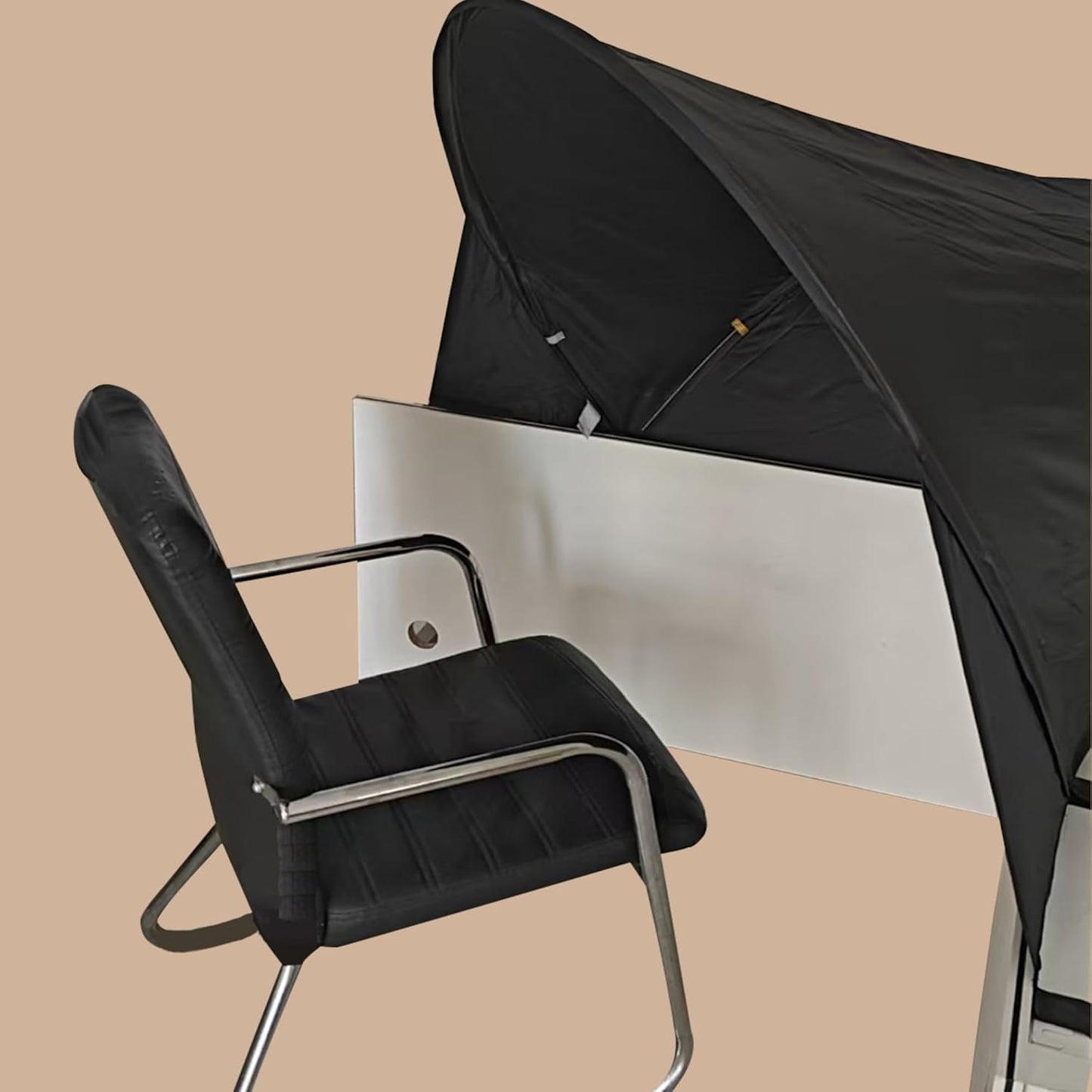 Large Size Cubicle Corner Desk Shade for Office,Portable Foldable Light Shade Cover, Fit for Taller Cubicle Partitions for Privacy Attached in a Normal 90 Degree Cubicle Corner