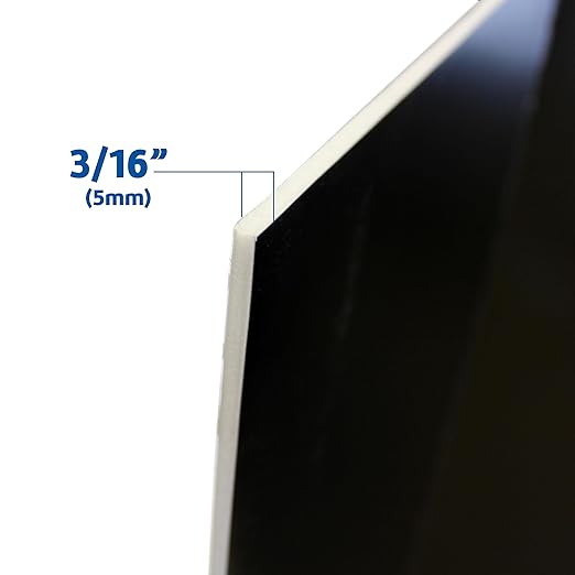 Flipside Products 36” x 48” Foam Project Boards for Presentations, Science Fair, School Projects, Event Displays and Trifold Picture Board - Black - 24 Pack