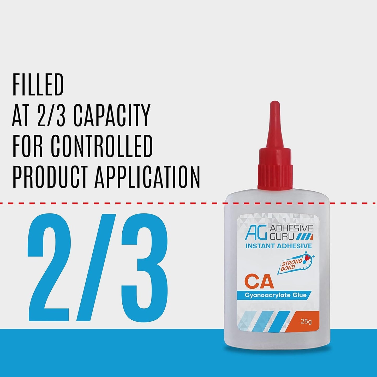 Adhesive Guru CA Glue with Activator (2 x 3.5 oz - 2 x 13.5 fl oz) CA Glue Set for Woodworking with Microtips, Cyanoacrylate Super Glue for Plastic, Glass, Ceramic, DIY, 3D Printing (2 Pack Set)