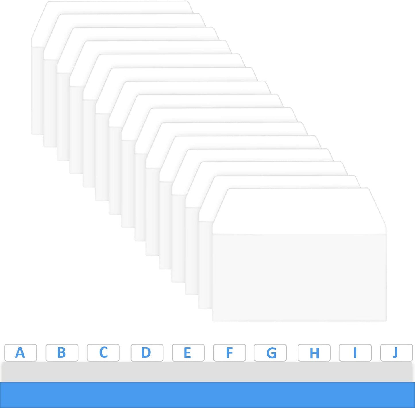 Zonon 200 Pieces Tabs 2 Inch Sticky Index Tabs, Writable and Repositionable File Labels Flags White Page Pop up Markers Labels for Reading Notes, Books and Classify Files