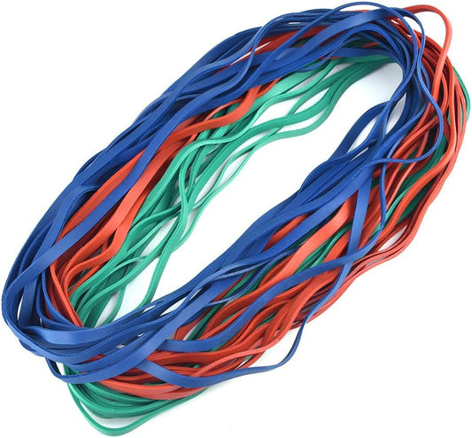 Coopay 12 Inches Extra Large Rubber Bands, 30 Pieces Heavy Duty Trash Can Band Bulk, Strong Elastic for Office Supply School Home, Garbage Cans, File Folders (Multicolored)