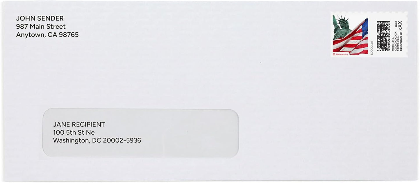 Liberty NetStamps 1200-Pack (50 Sheets) Printable Postage Labels (Stamps.com Subscription Required) - Print Approved Postage - Inkjet & Laser Printers - Business, Personal, Home