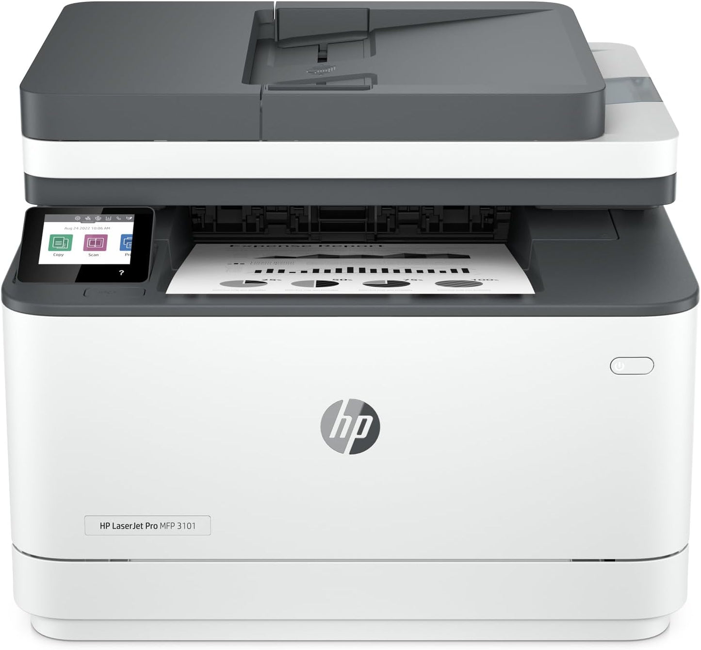 HP LaserJet Pro MFP 3101fdw Wireless Black & White All-in-One Laser Printer, Scanner, Copier, Fax, Best-for-Office (3G628F)