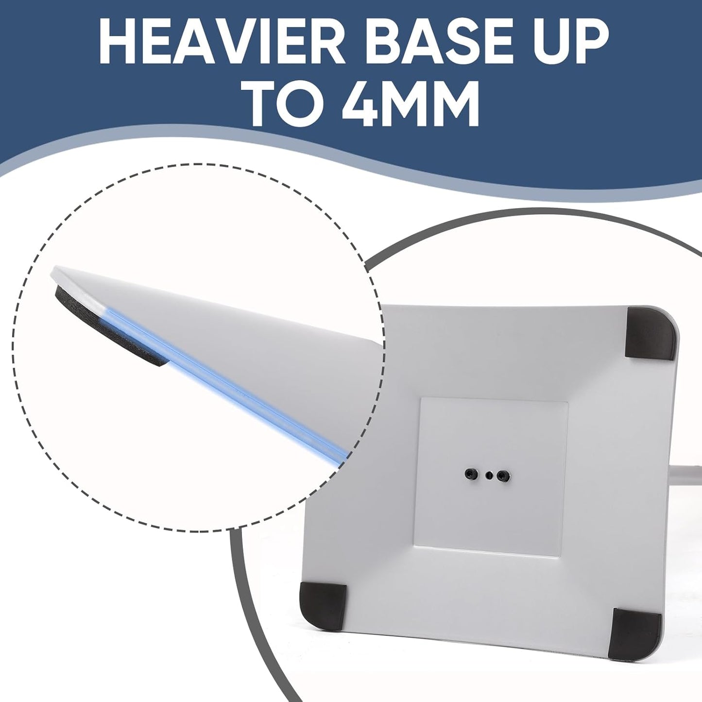 DISPLAYSWORKER Adjustable Heavy Duty Pedestal Sign holder floor Stand,sign stand poster stand Aluminum Snap Open Frame,Standing Floor for 11x 17 inch,Vertical/Horizontal View,SILVER