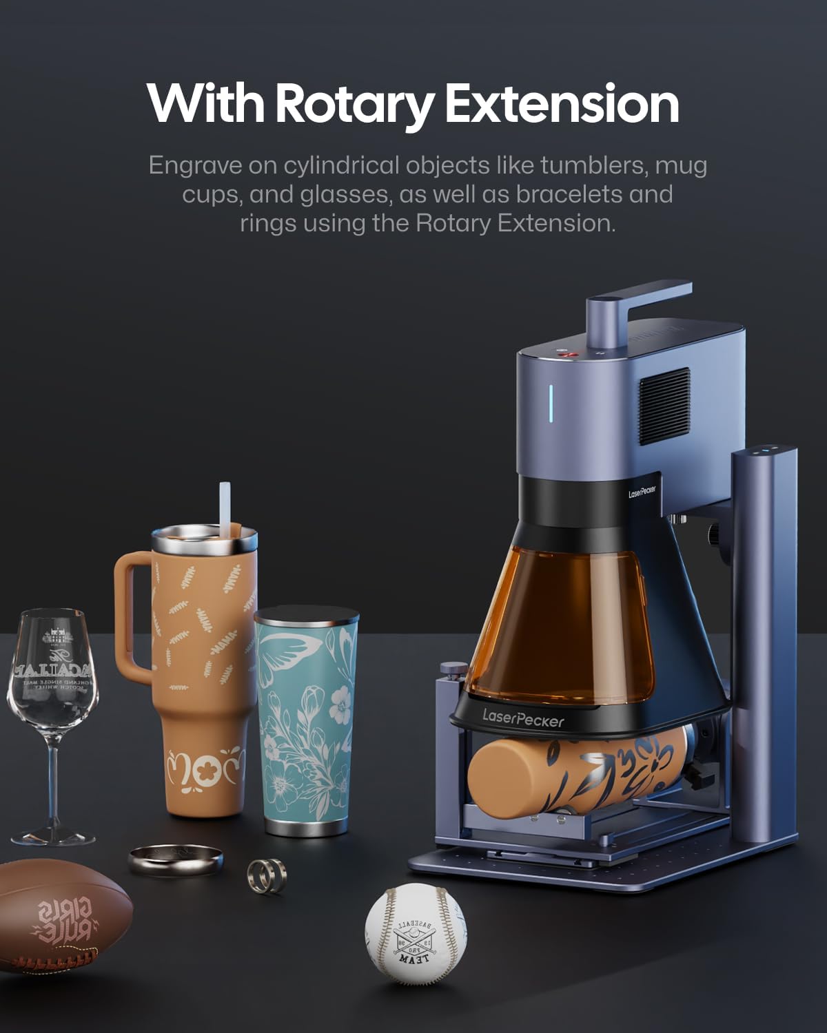 LaserPecker LP5 20W Dual-Laser Engraver & Cutter, 10,000mm/s Speed for Metal/Wood/Glass, 0.0027mm Precision with Air Purifier & Rotary/Slide Extensions, Ultimate Business Bundle for Retail/Maker Space