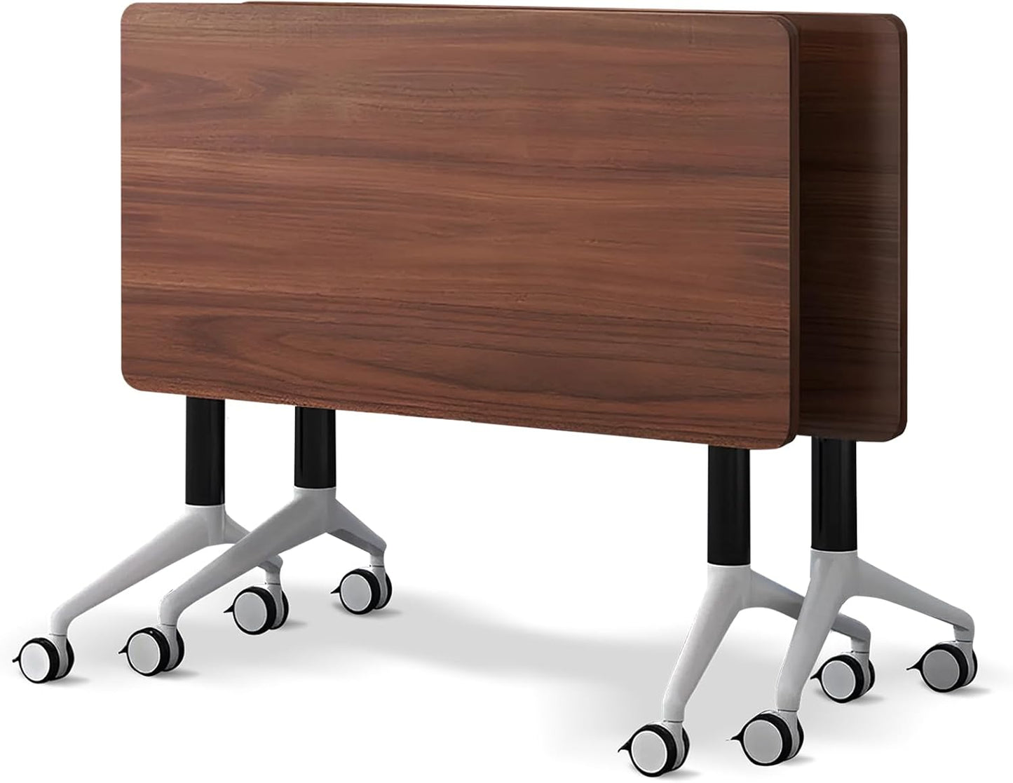 Conference Room Table with Flip-Top Design for Dynamic Meetings, Business Table Computer Desk with Heavy-Duty Frame,Foldable Seminar Meeting Tables for Home Office (2, A, 61IN)