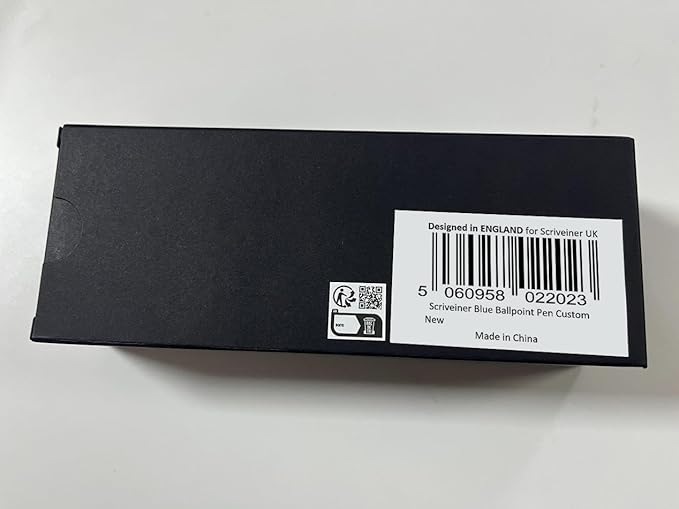 Scriveiner Personalized Midnight Blue Pen - Stunning Blue Lacquer Luxury Pen, Chrome Finish, Schmidt Ink Refill, Best Engraved Ball Point Gift Set for Men & Women, Custom Name Engraving