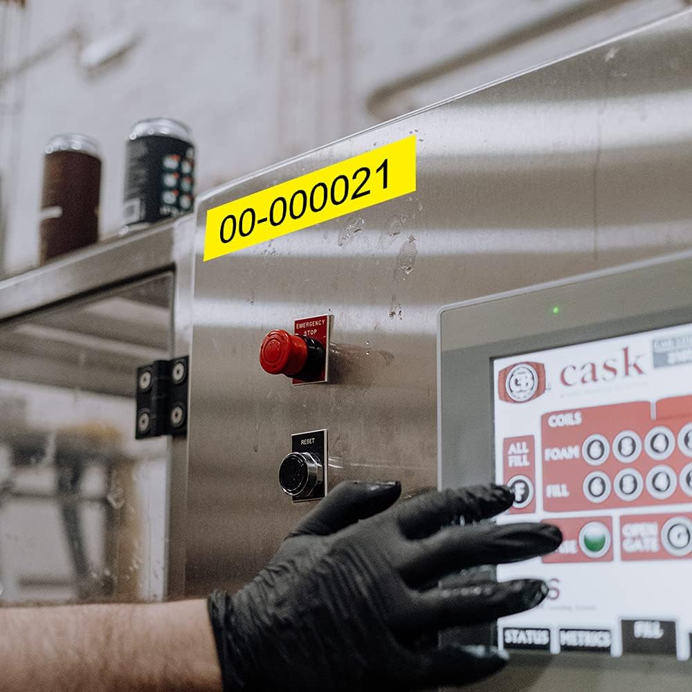 Label KINGDOM TZe-651 24mm Yellow Label Tape Replacement for Brother P-Touch TZ-651 1 Inch Black on Yellow TZ Tape 24mm 0.94 Laminated Yellow Compatible with Brother PTD600 PTD610AD PTP710BT, 3-Pack