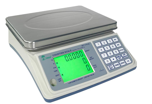 TREE MCT 16 Plus MID Counting Scale - 16 LB Capacity, 0.0005 LB Accuracy, LCD Display, for Precise Inventory Counting in Laboratories & Businesses