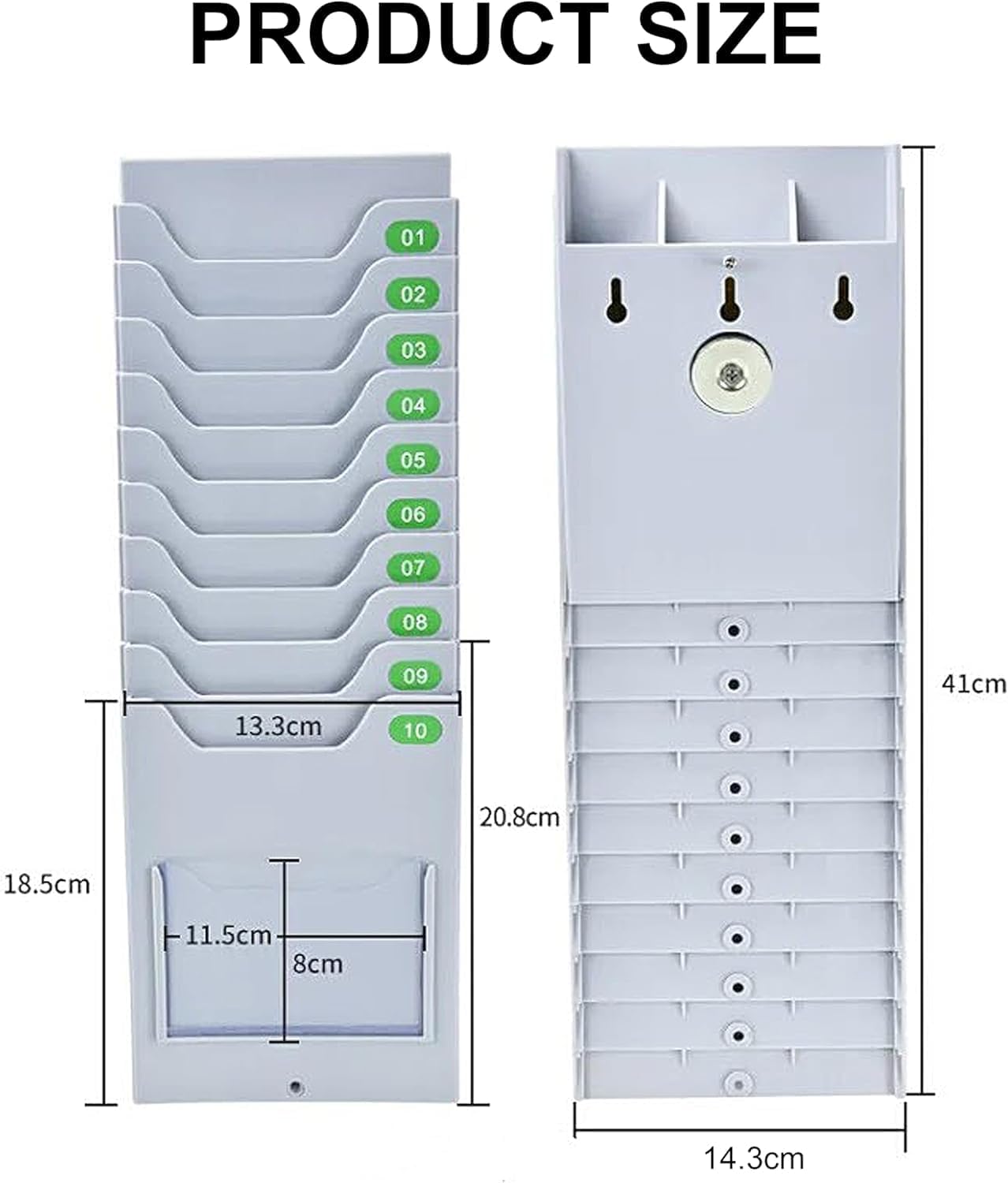 AMANO TCX-35 Time Clock Starter Pack, Includes Card Rack and 100 Time Cards, Electronic Punch Clock for Small Business, Made in USA (Bundle)