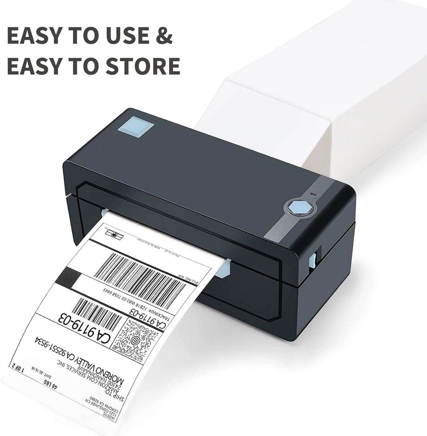 L LIKED 4x6 Direct Thermal Labels, 500pcs Perforated Fanfold, Compatible Zebra & Rollo Printers