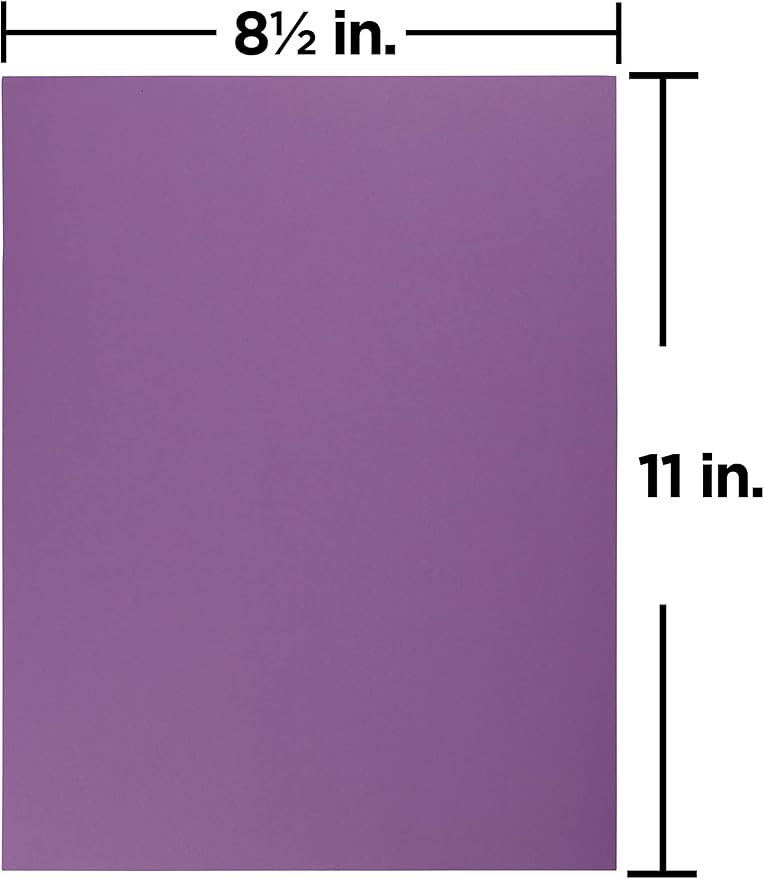 JAM PAPER Colored 24lb Paper - 90 gsm - 8.5 x 11 - Violet Recycled - 500 Sheets/Ream