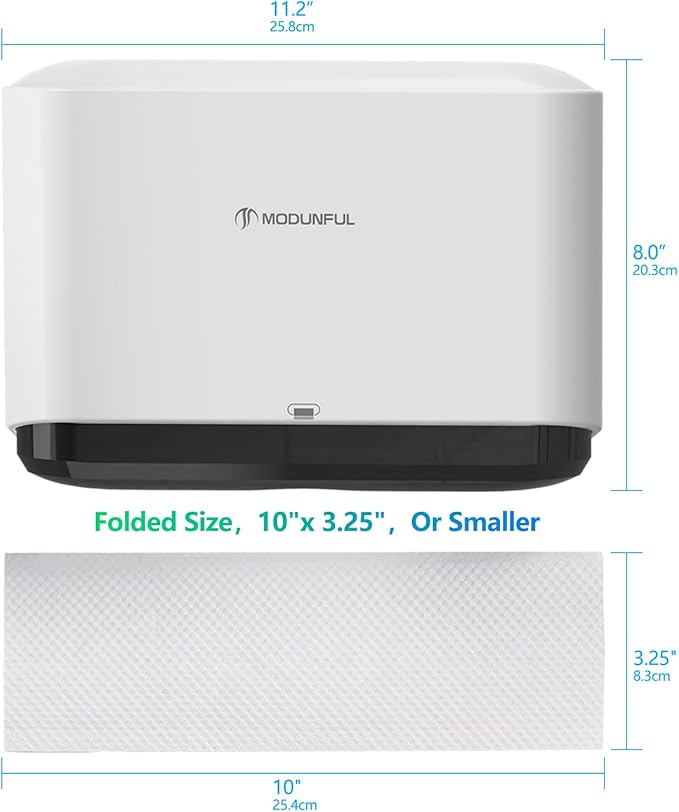 Paper Towel Dispenser, Paper Towel Holder Wall Mount, Bathroom Hand Paper Towels Dispensers, No-Hole Installation Multifold/Trifold/C Fold Paper Towel Dispenser