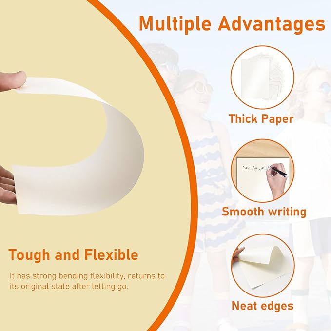 28 Sheets Cream Shimmer Cardstock 8.5 x 11 Ivory Paper, 92lb Premium Off White Paper Card Stock for Wedding Invitations, Crafting, Greeting Cards, Business Cards, Office Printing