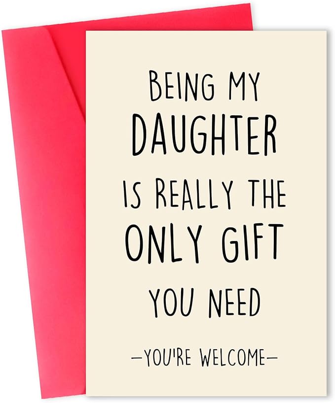 Daughter Birthday Card, Happy Birthday Card for Daughter,Birthday Gifts for Daughter, Daughter Birthday Gift, Birthday Card for Daughter Adult