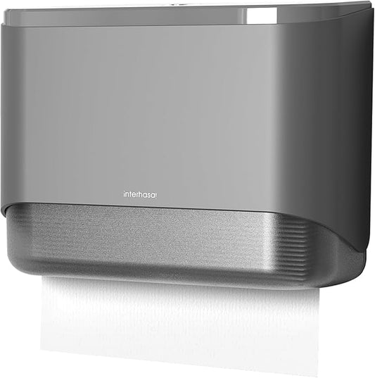 Commercial Paper Towel Dispenser Wall Mount Adhesive Multifold Trifold cFold Folded Paper Hand Towel Dispenser for Bathroom 10.7" L x 3.7" W x 8" H