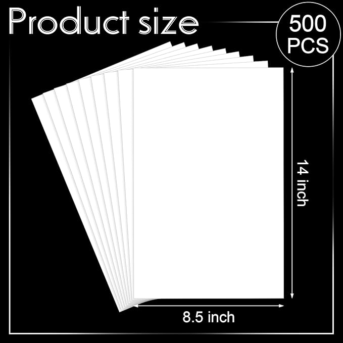 Mepase 500 Sheets Cardstock Paper 8.5 x 14 Ream White Paper, 65lb Card Stock Printer Legal Cardstock for Invitations, Menus, Wedding, DIY Cards
