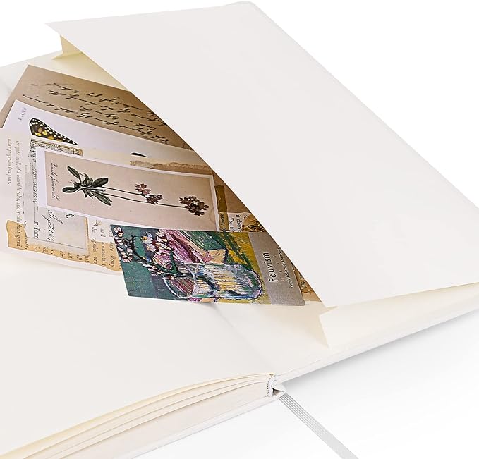 Huhuhero Lined Notebook Journal, 120Gsm Thick Paper College Ruled Journal, Hardcover Notebooks for Work School Note Taking, Office School Supplies 5"×8.25" (3, Black)