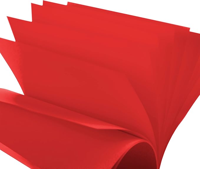 JAM PAPER Colored 24lb Paper - 90 gsm - 8.5 x 11 - Red Recycled - 50 Sheets/Pack