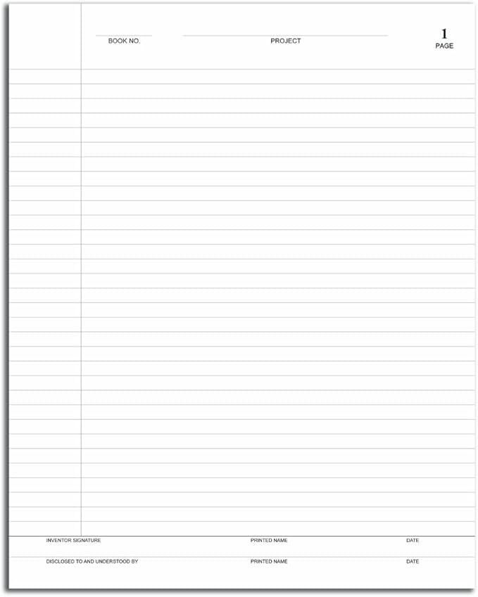 BookFactory Lab Notebook/Laboratory Notebook - Professional Grade - 312 Pages, 8" x 10" (Ruled Format) Black and Burgundy Imitation Leather Cover, Section Sewn Hardbound (LRU-312-SRS-A-LKMST1)